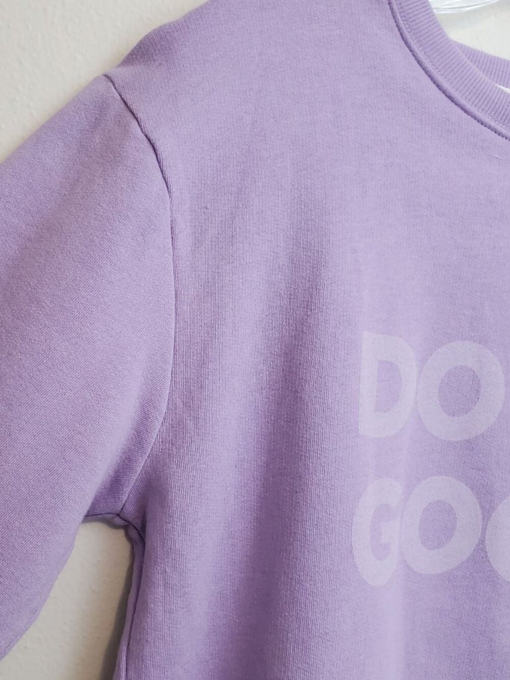 Cotopaxi women's Organic Do Good Crew sweatshirt in light purple - Picture 7 of 10